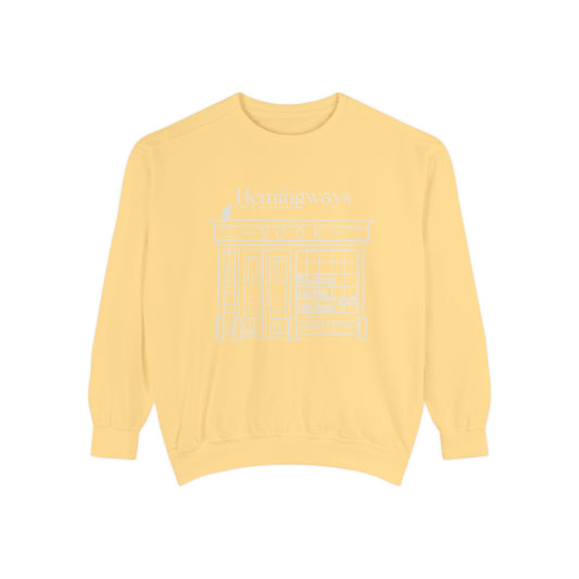 Hemingway's Bookstore Sweatshirt - Cozy Unisex Garment-Dyed Pullover
