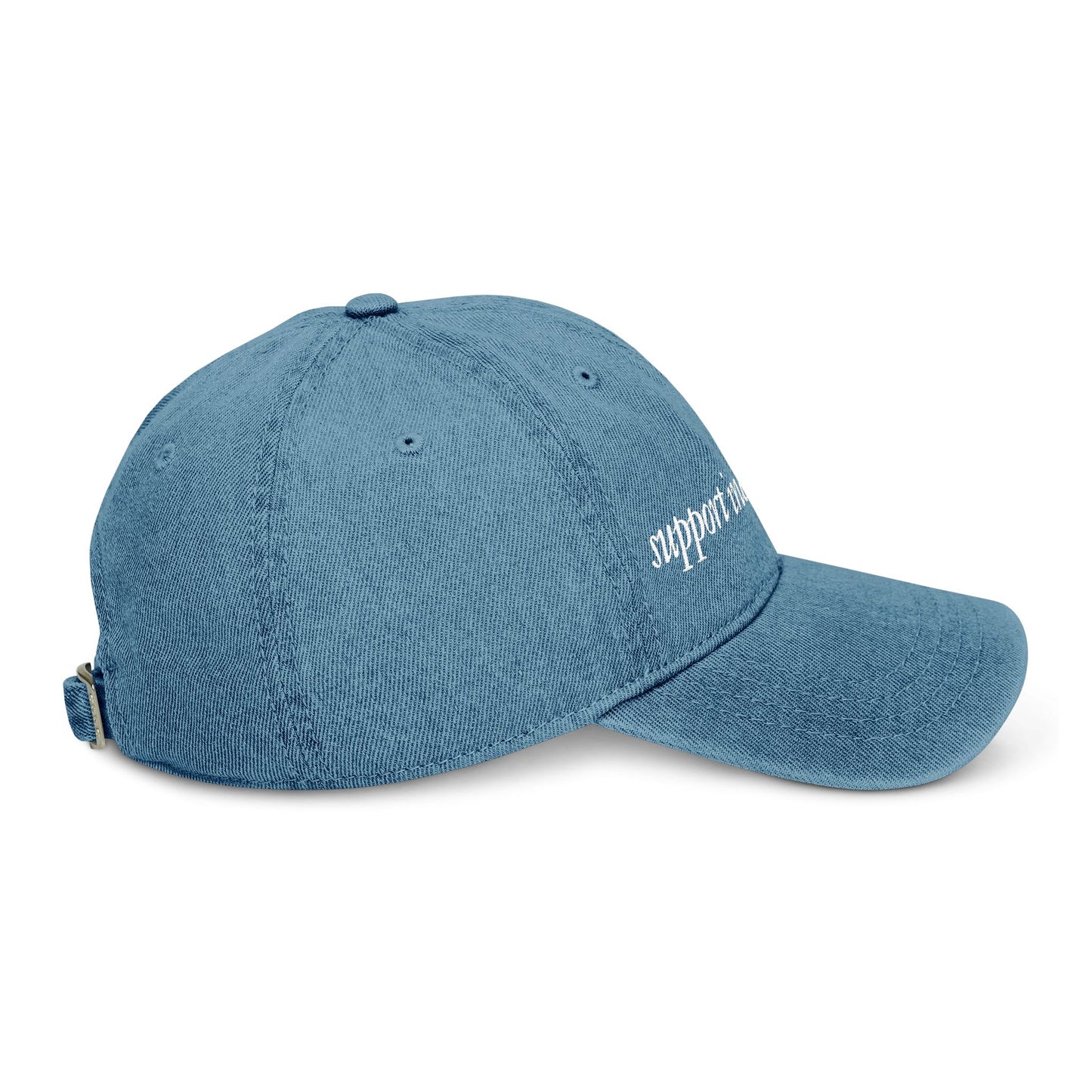 Support Indie Authors Denim Hat - Stylish Blue Cap for Book Lovers