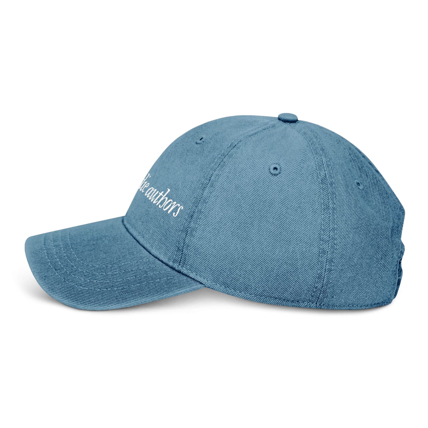Support Indie Authors Denim Hat - Stylish Blue Cap for Book Lovers