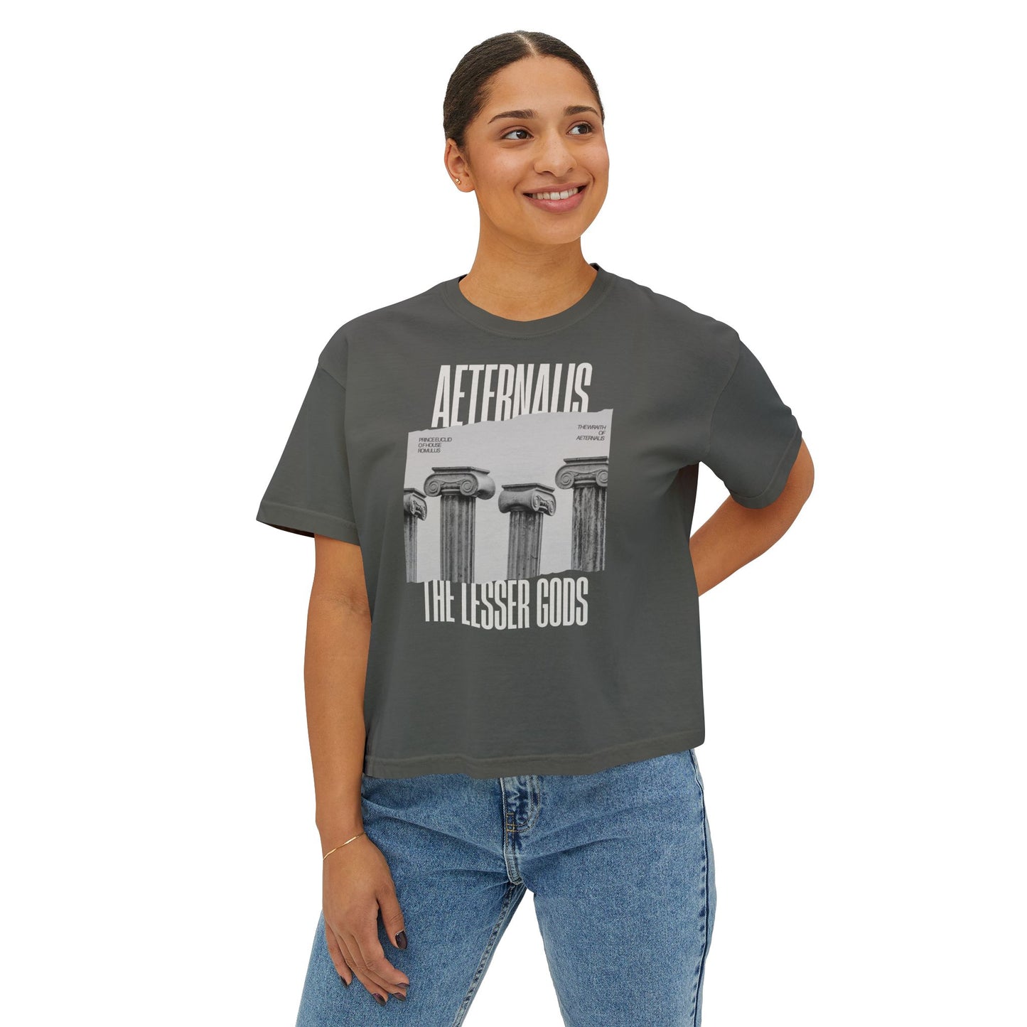Women's Boxy Tee - Aeternalis Graphic Tee for the 'In My Vampire Era' Vibe