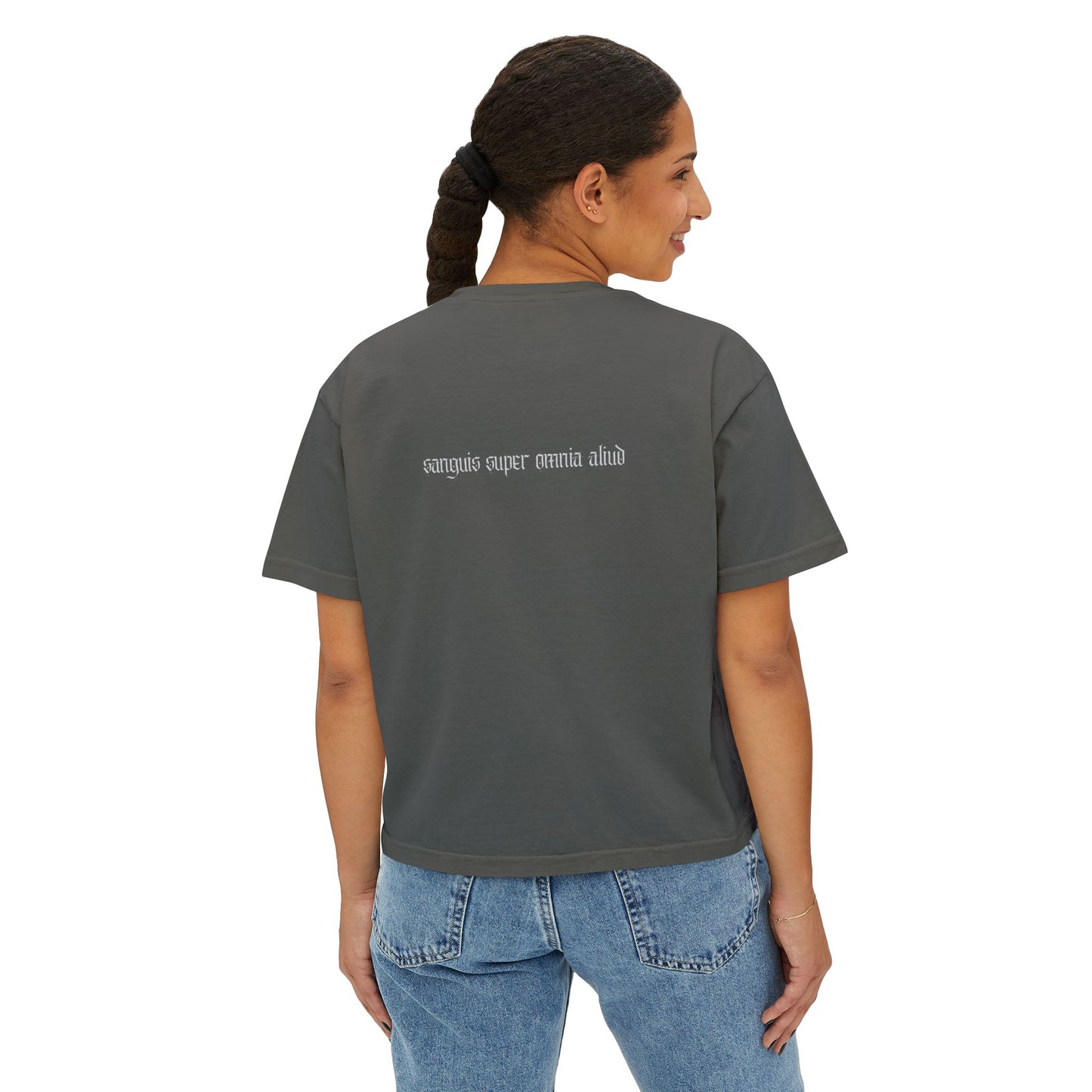 Women's Boxy Tee - Aeternalis Graphic Tee for the 'In My Vampire Era' Vibe
