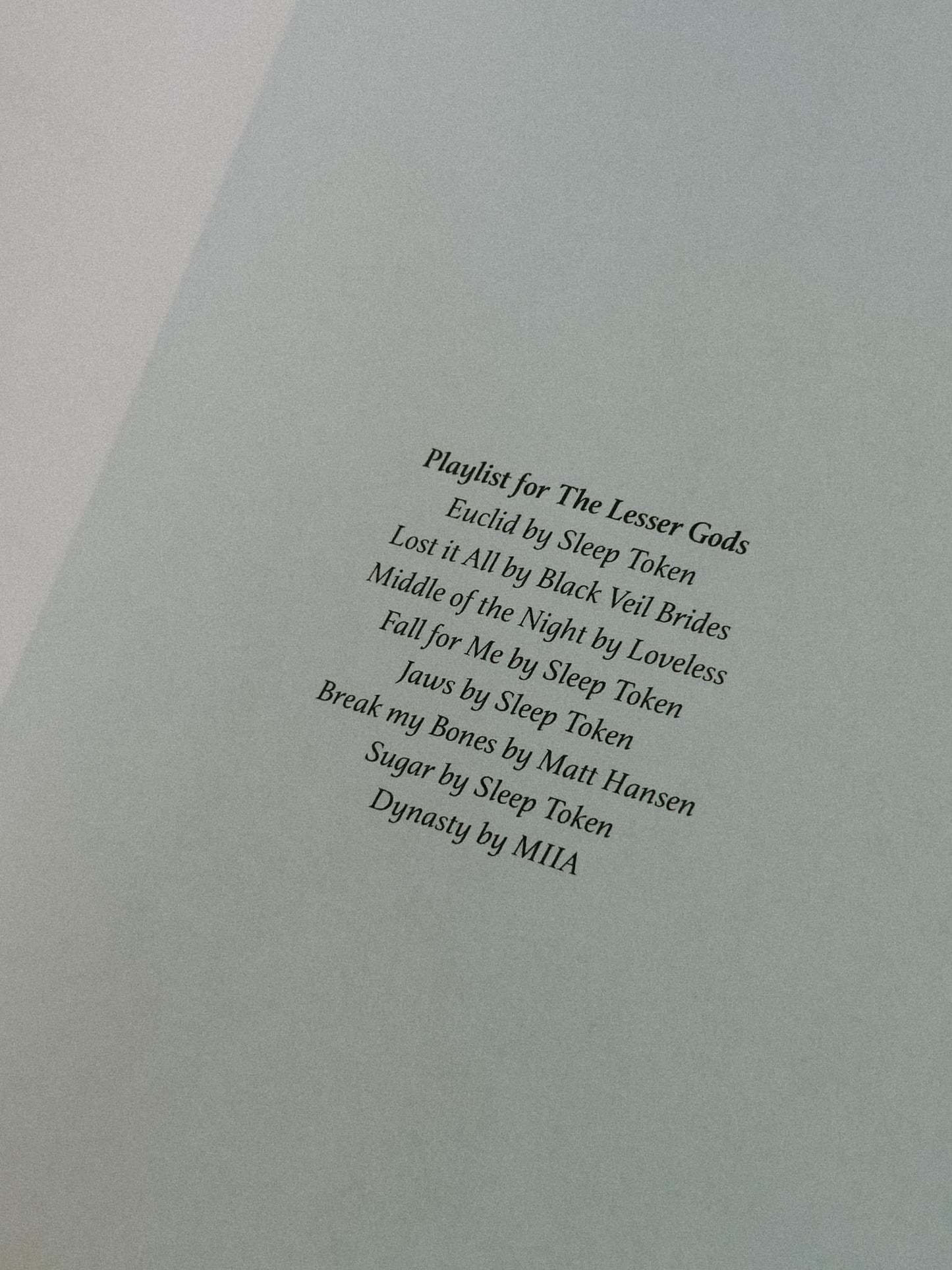 Signed Hardcover Edition of The Lesser Gods