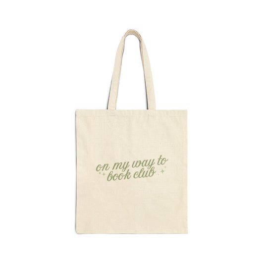 Book Club Cotton Canvas Tote Bag - Perfect for Readers and Book Lovers