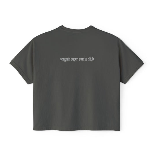 Women's Boxy Tee - Aeternalis Graphic Tee for the 'In My Vampire Era' Vibe